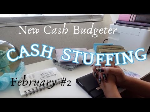 February Cash Stuffing # 2| $1357| Get to know me #howtosavemoney #howtobudgetmoney