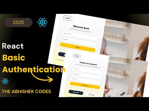 How to Build Login Signup Logout System in React | React Authentication with LocalStorage | In Hindi
