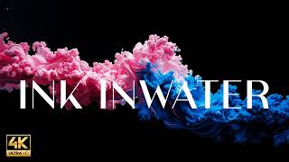 Ink in Water Abstract Liquids | 1 Hour Meditation Music Part 1 | 4K