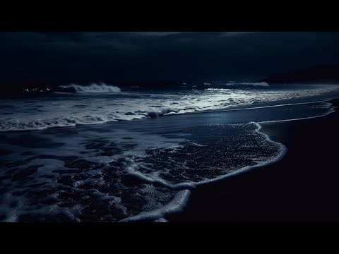 Wave Sounds for Deep Sleep | Ocean Sounds For Deep Sleeping With A Dark Screen And Rolling Waves