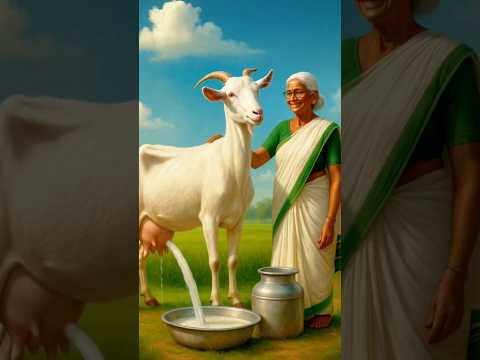 Grandma's cow gave a lot of milk. #ai #ytshorts #story #cartoon #aianimation