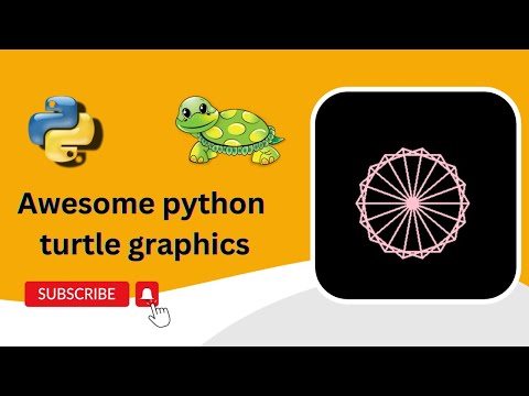 Python turtle graphics tutorial | Flower Design | Turtle graphics