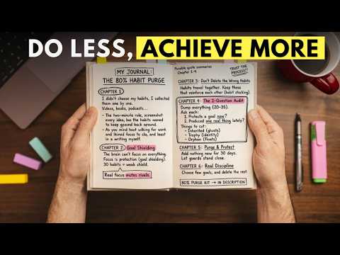 I deleted 80% of my habits and became more productive