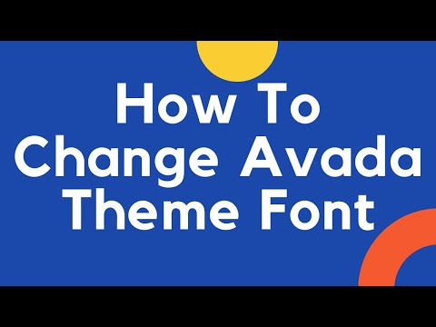 AVADA FONT - How to Change text font in Avada theme | How To Set Typography Options in Avada