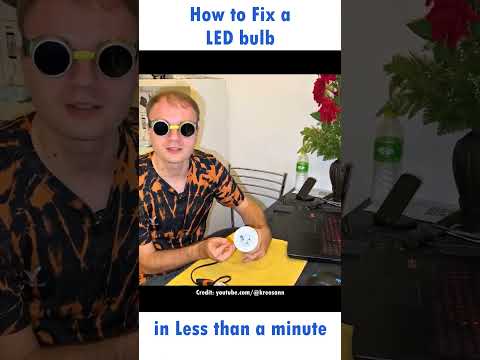 Stop Throwing Away LED Bulbs! Learn How to Repair Them in 1 Minute #shorts