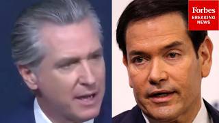 'I Liked It Tonally': Newsom Partially Commends Marco Rubio's Speech To Munich Security Conference