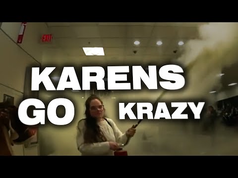 Karens Loses It And Uses Fire Extinguisher At The Airport