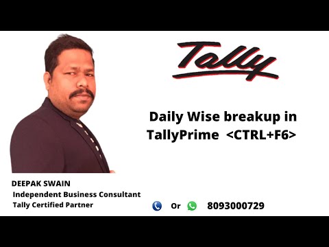 Daily Break-up In TallyPrime