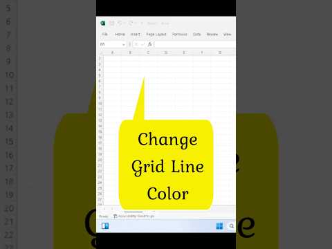 Change Gridline Color in Excel | Quick Tip #shorts #excel #exceltips #gridlines