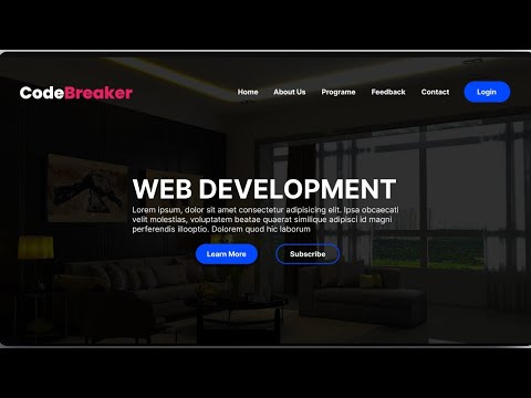 Create A Responsive Website Using HTML & CSS | Website Design with HTML and CSS