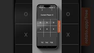 Tic Tac Toe game in android using flutter