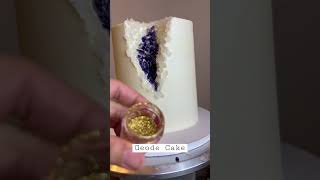 Geode Cake #geodecake #cakeshorts #cakedecorating #cakevideo #cakedesign #cakes