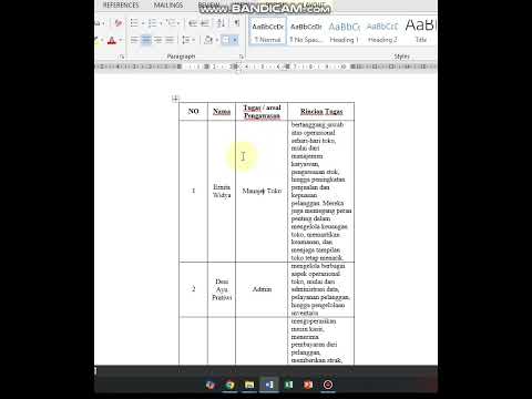 Merapikan tabel masih manual? coba cara ini #excel #word #shortvideo #shortsvideo #shorts #short