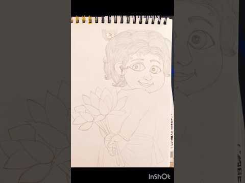 Krishna drawing 😘😍#art #drawing #viralshorts2025 #trending #painting