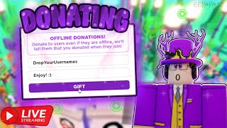 🔴ROBUX GIVEAWAY! |💸PLS DONATE💸 | GAMES | (💬TTS ON ) 📌GOAL: 640K RAISED, DAY 4!