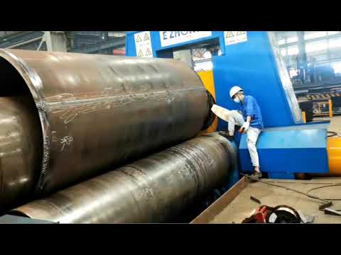 3 Rolls Plate Bending Machine Work