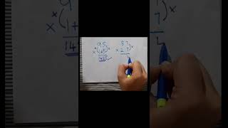 Math tricks| shortcut tricks to multiply 2 digit numbers #multiplicationtrick #shortcutmath #shorts