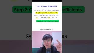 Comparing Coefficients Quadratic Equations #olevels #maths #outperformersmath #education