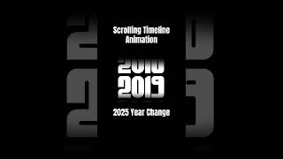 Scrolling Timeline Animation VN Editing #vnapp #2025recap #yearchangeanimation #mobileeditingtricks