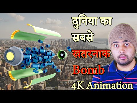 How Cluster Bomb works. 3D Animation in Hindi