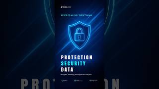 How To Design Cyber Security Poster #howtodesignlogo #logodesign #howtocreatelogo #viralshorts