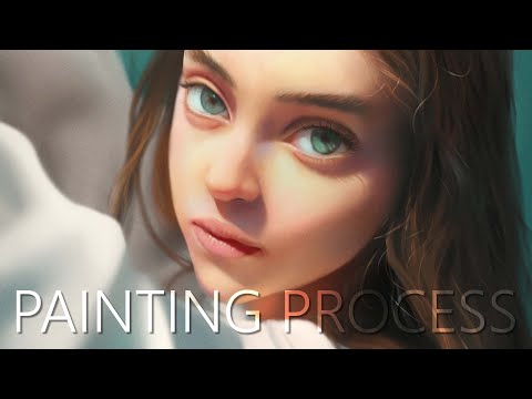 Semi realistic painting process 03072024
