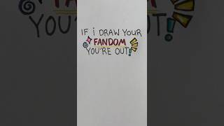 If I draw ✍️your fandom 🔥you’re out‼️||~#artist #fyp #viralshorts #fandom #art |~CR: Pinterest