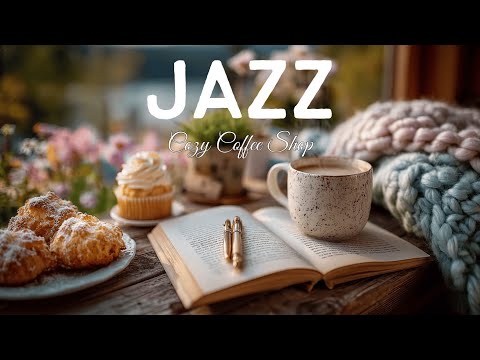 Morning Spring Jazz | Cozy Coffee Shop Ambience for Relaxation & Focus