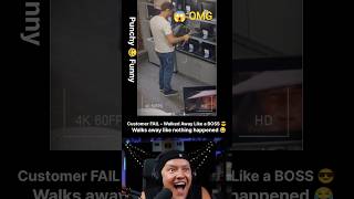 Customer "Checks" Laptop... Then Breaks It & Walks Away 😂💻 #Shorts #fail #funny