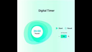CODING PRACTICE 19 | DIGITAL TIMER APP | REACT JS | CCBP 4.O | CCBP