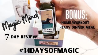 7 DAY REVIEW | PRODUCTIVITY WITH MAGIC MIND | HOME WORKOUT AND EASY DINNER MEAL