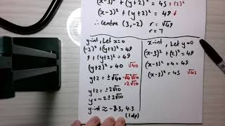 Completing the Square to Graph Circles (Video 2)