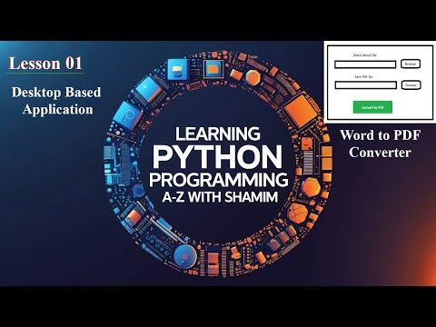 Desktop Based Application with Python (Word to PDF Converter)