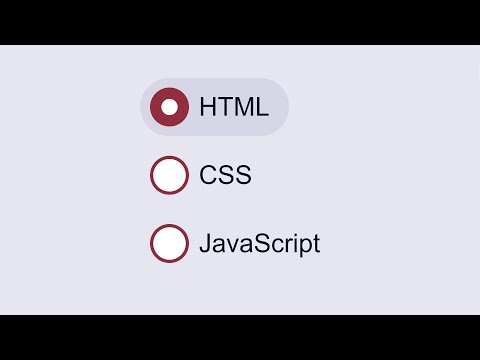 Custom Pill Styled Radio Buttons (HTML & CSS)