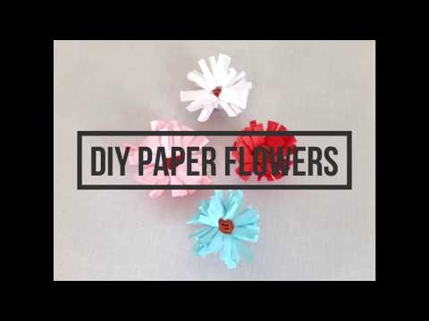 DIY Paper Flowers:  How to make beautiful paper flowers | Home Decor - Paper Craft