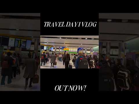 GO WATCH TRAVEL DAY 1 VLOG! #travel #vlog #airport #friends #shorts #vacation #recap