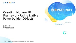 Creating Modern UI Framework with Only Native PowerBuilder Objects