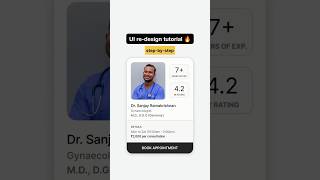 UI re-design tutorial 🔥 #ui #uidesign
