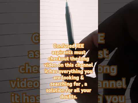 Jee Aspirants must checkout long video on this channel. #jee #jeemains
