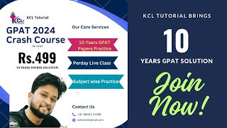 GPAT 2024 Crash Course, last minute Revision & preparation, Last 10 years Paper Solution