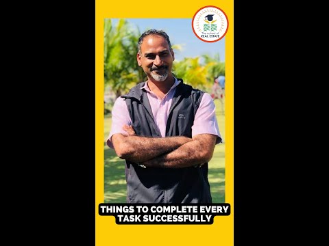 Things to Complete Every Task Successfully | School of Real Estate | By Chandra Sekhar |#motivation