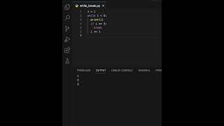 Python While Loop with Break #learn #code #learnpython #learning #python #variablesinpython #program