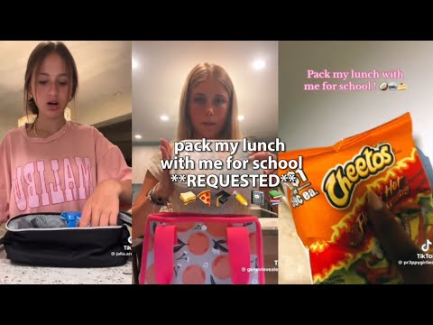 pack my lunch with me for school **REQUESTED** 🥪🍕🎓✏️📓🚌📚