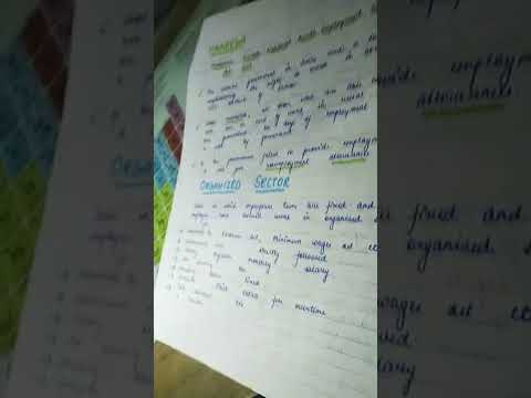 Sectors of the Indian Economy Notes #batch2023 #class10sst #term1 #shorts