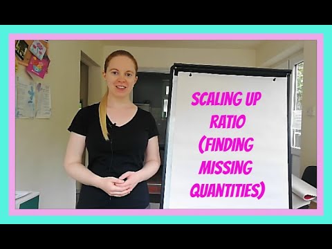 Ratio Part 2:  Scaling Up (Finding Missing Quantities in a Ratio)