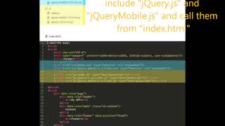 Create an APP with jQueryMobile & PhoneGap Build
