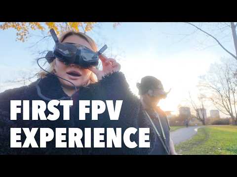 Flying FPV with Natasha Udovenko - Her reaction is priceless // Quadmula Djinn F25