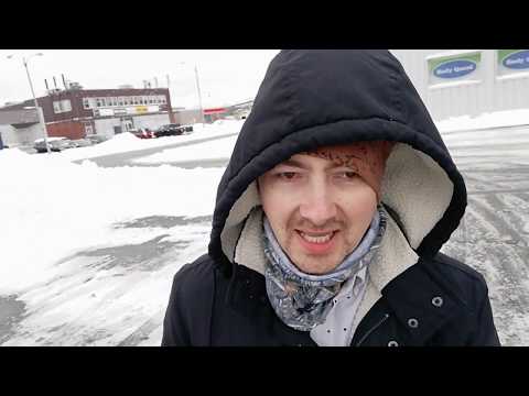 This winter's first snowfall in St.John's Newfoundland