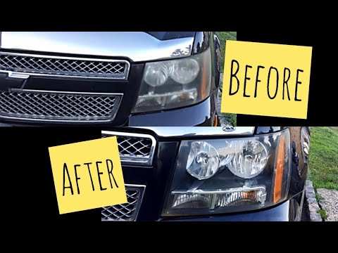 How to clean and restore headlights #carcleaning #carbasics #headlights