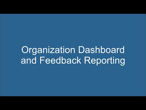 Organization Dashboard Features